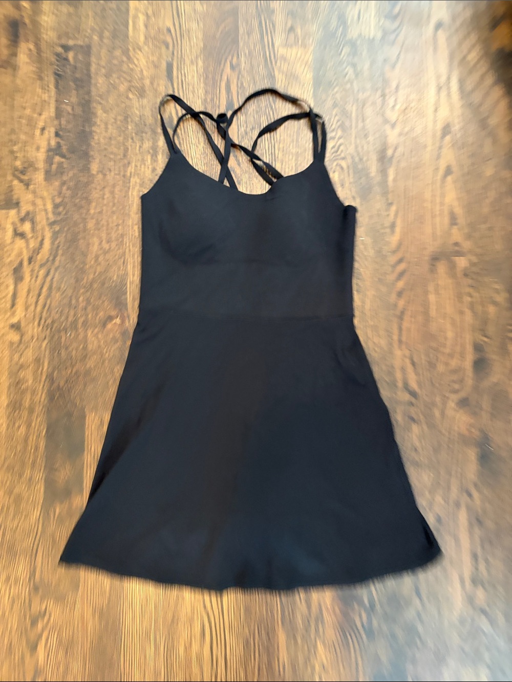 Aerie Offline Black Athletic Dress
